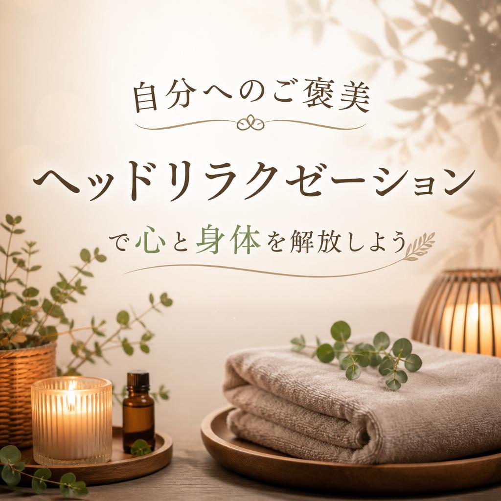 自分へのご褒美、ヘッドリラクゼーションで心と身体を解放しよう