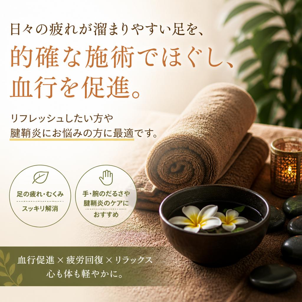 足つぼで疲れを効果的に解消