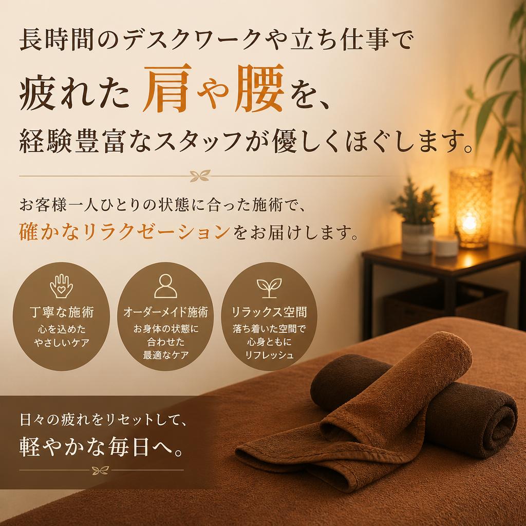 肩こり・腰痛に悩むあなたへ