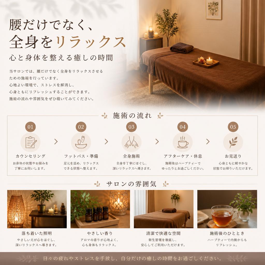 心身のリフレッシュを体感