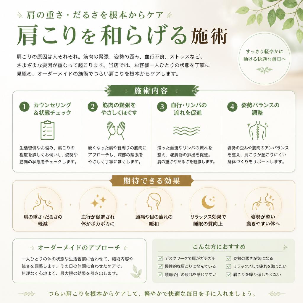 肩こりの治療法