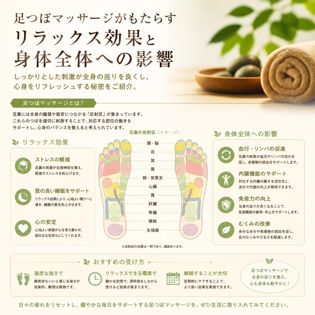 足つぼマッサージの効果
