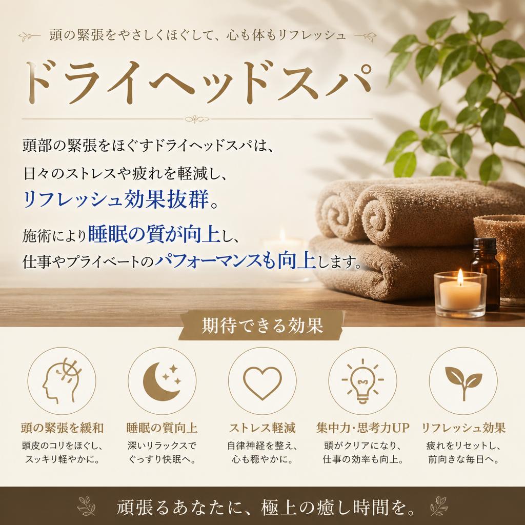 ドライヘッドスパの効果
