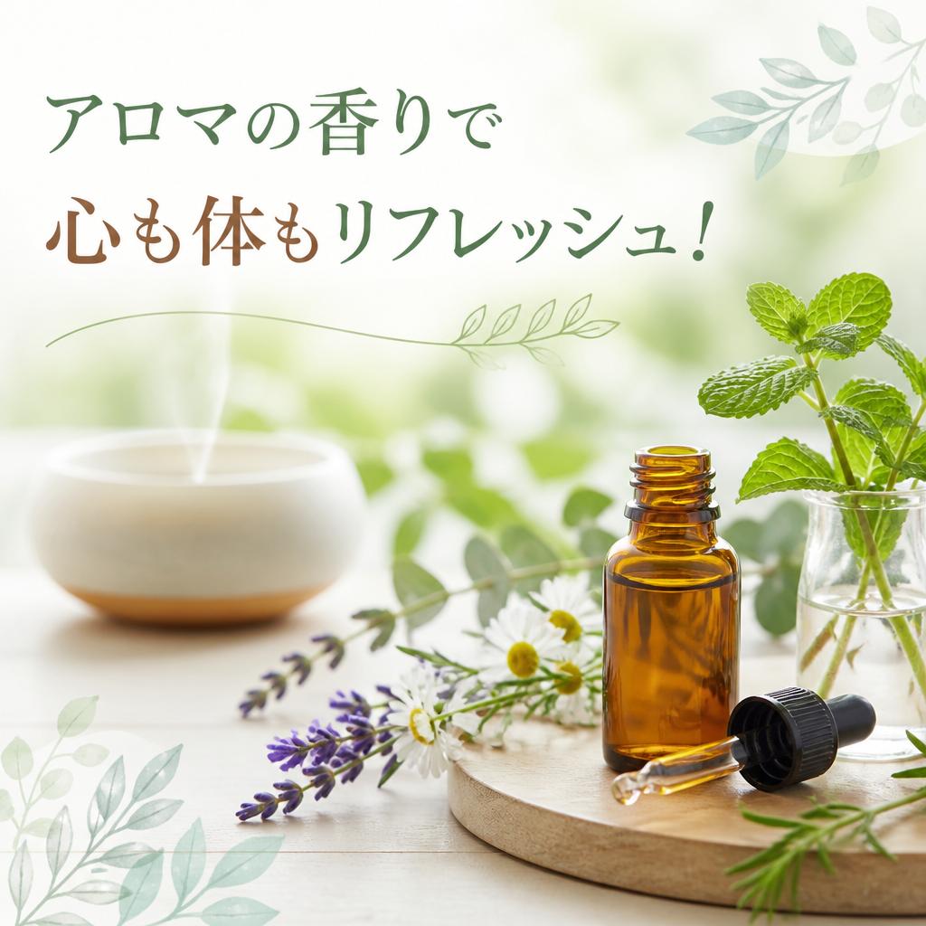 アロマの香りで心も体もリフレッシュ！