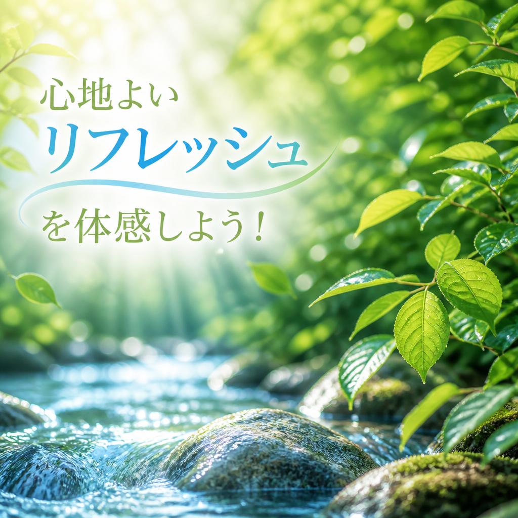 心地よいリフレッシュを体感しよう！