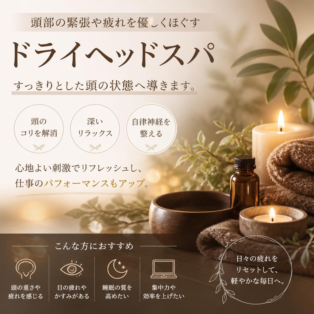 頭部ケアで心をリフレッシュ