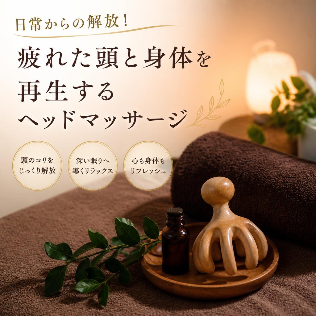 日常からの解放！疲れた頭と身体を再生するヘッドマッサージ