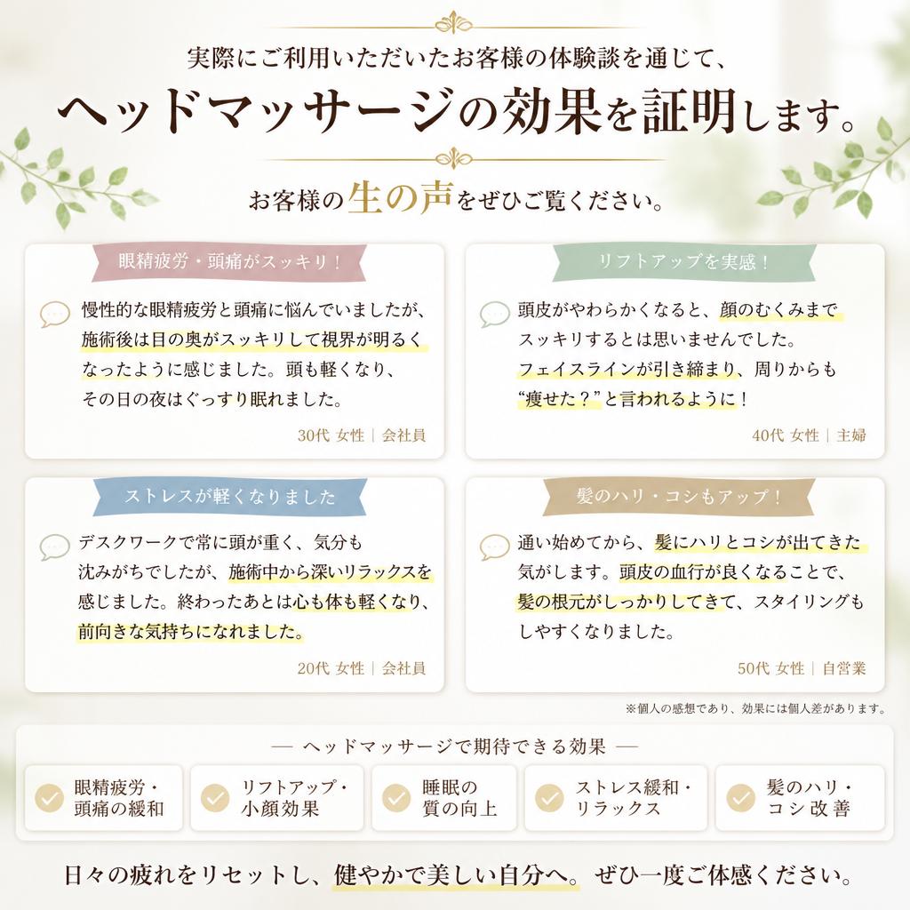 お客様の声—数々の喜びの体験談