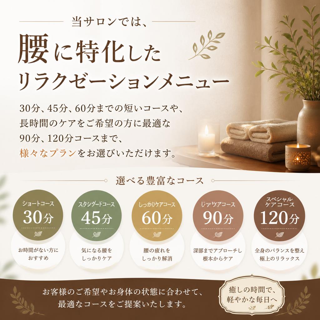 施術メニューのご紹介