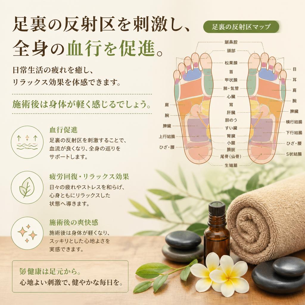 リフレクソロジーで足元から健康に