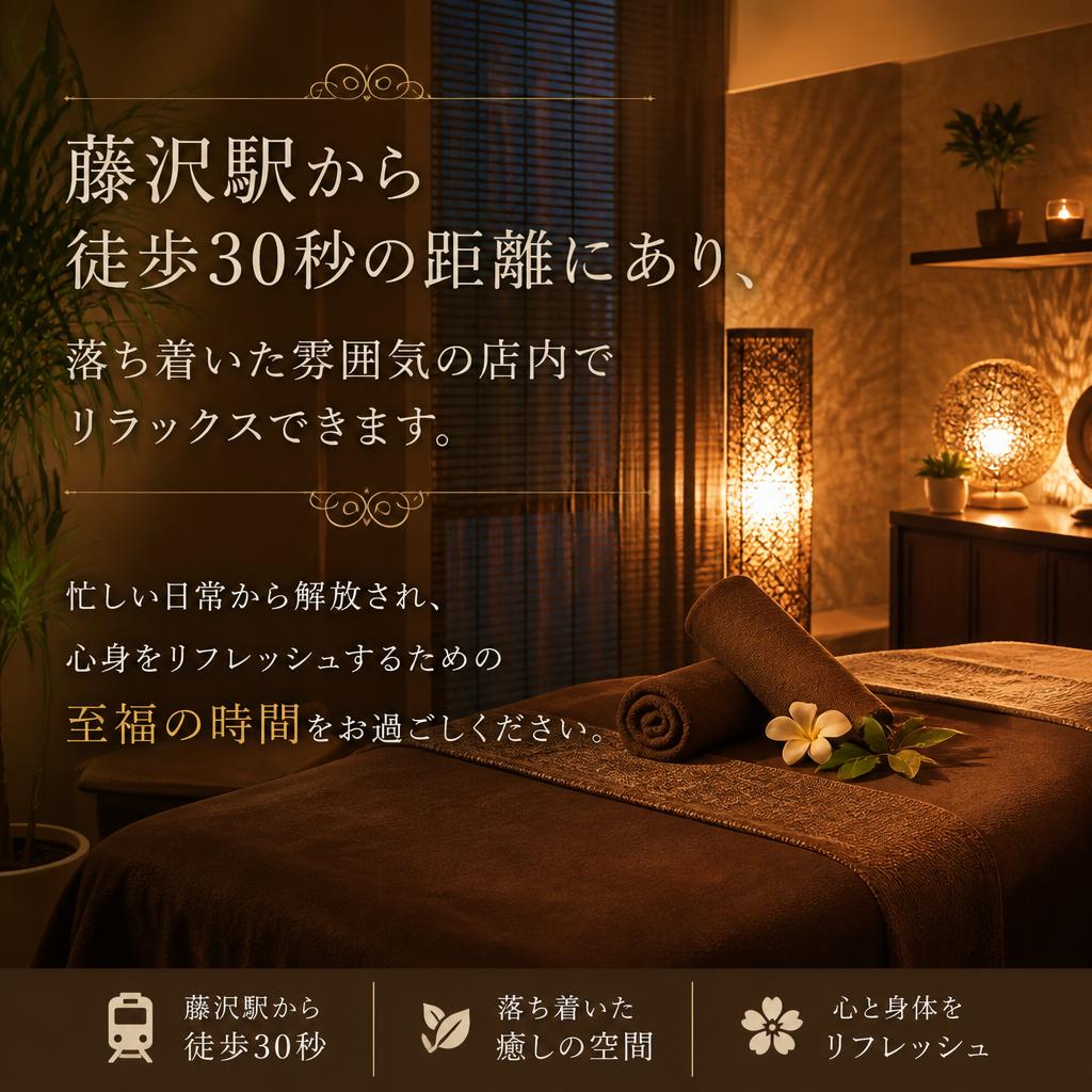 心と身体が楽になる空間