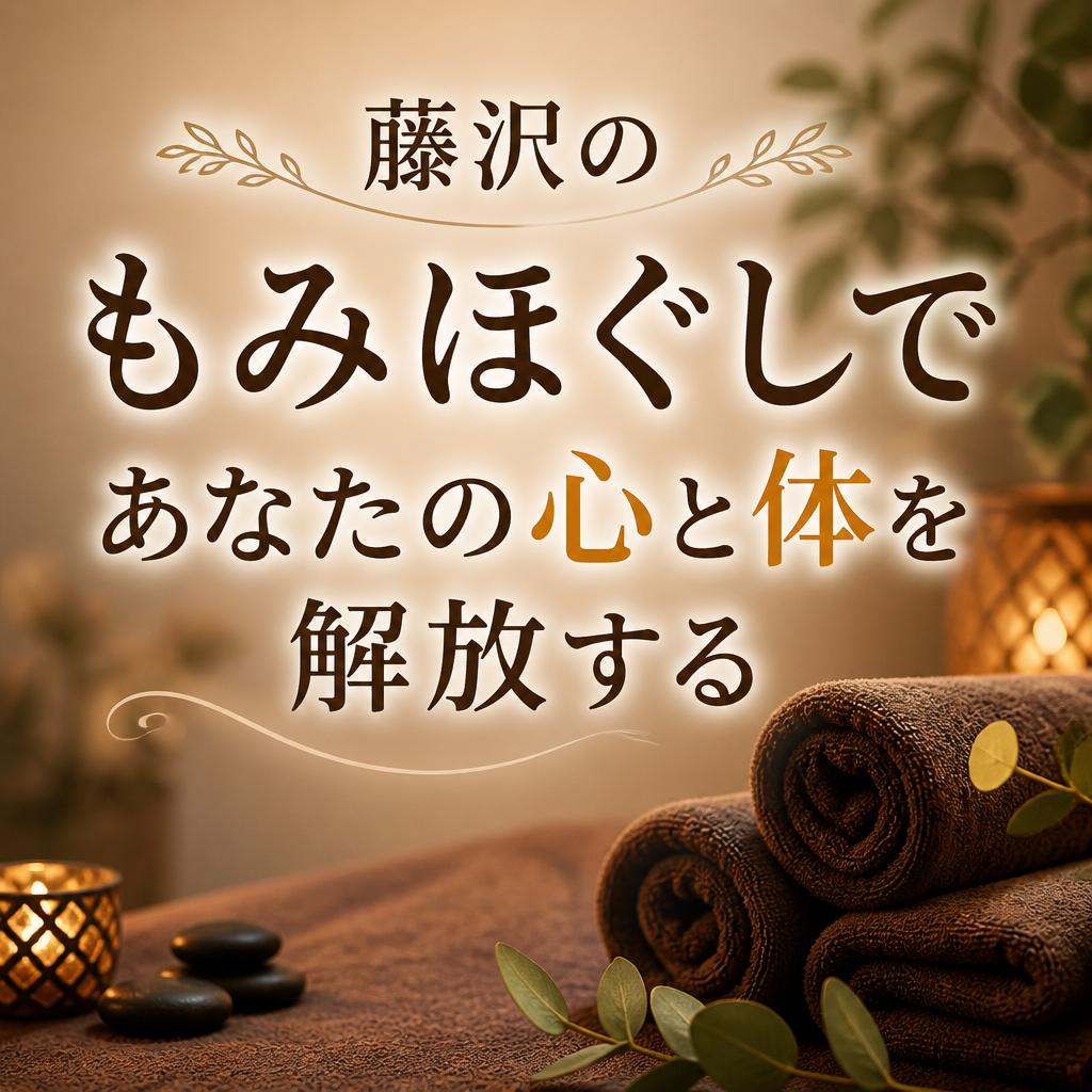 藤沢のもみほぐしであなたの心と体を解放する