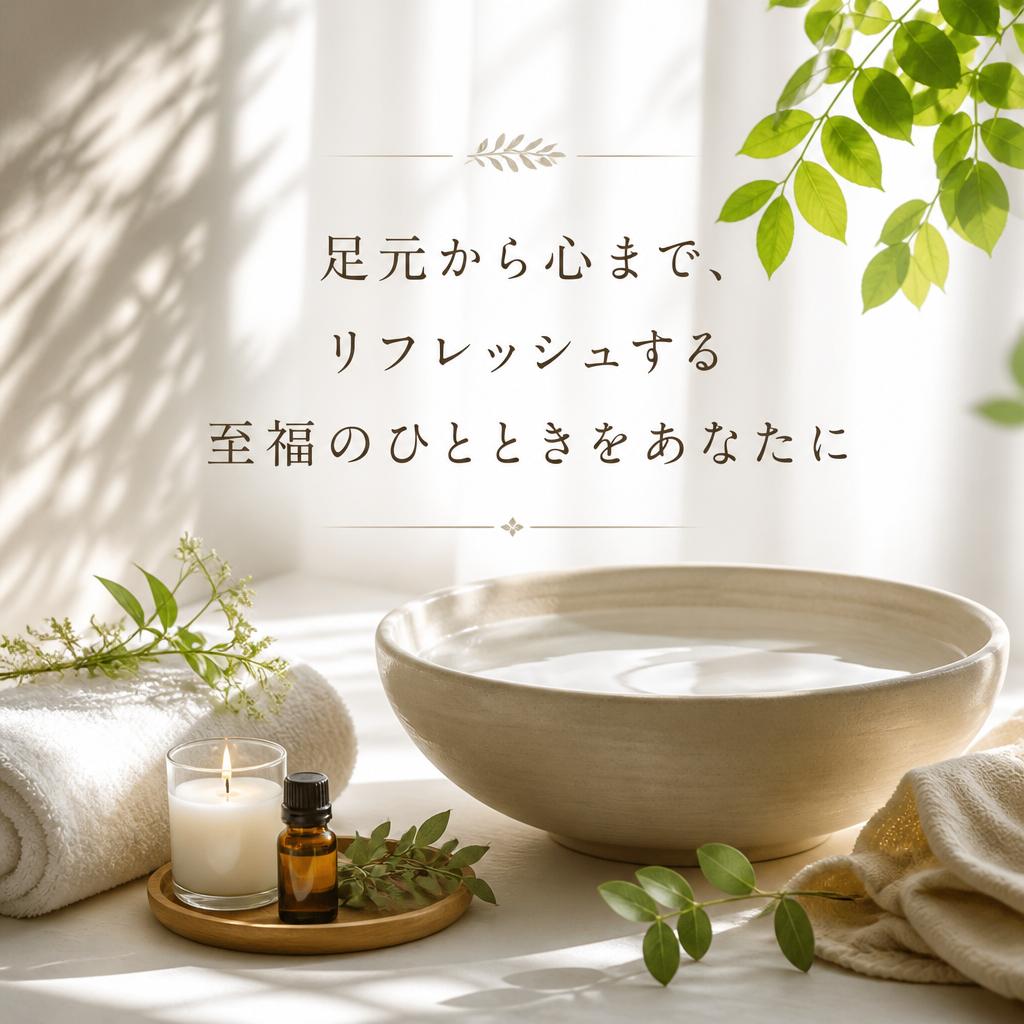 足元から心まで、リフレッシュする至福のひとときをあなたに