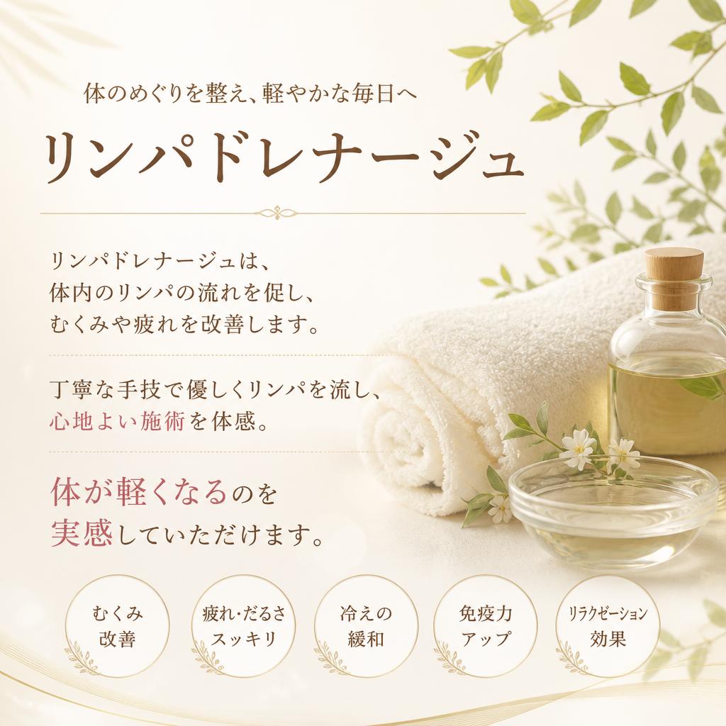 リンパドレナージュで疲れを解消