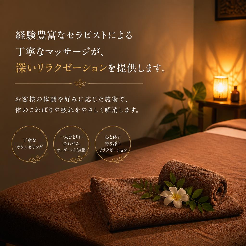 専門家による丁寧な施術
