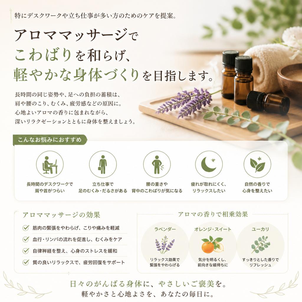 肩こり・腰痛を撃退！