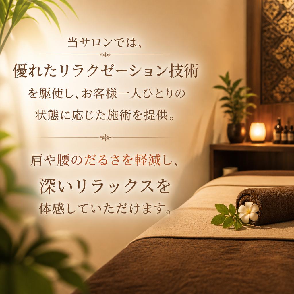 リラックスと癒しの技術