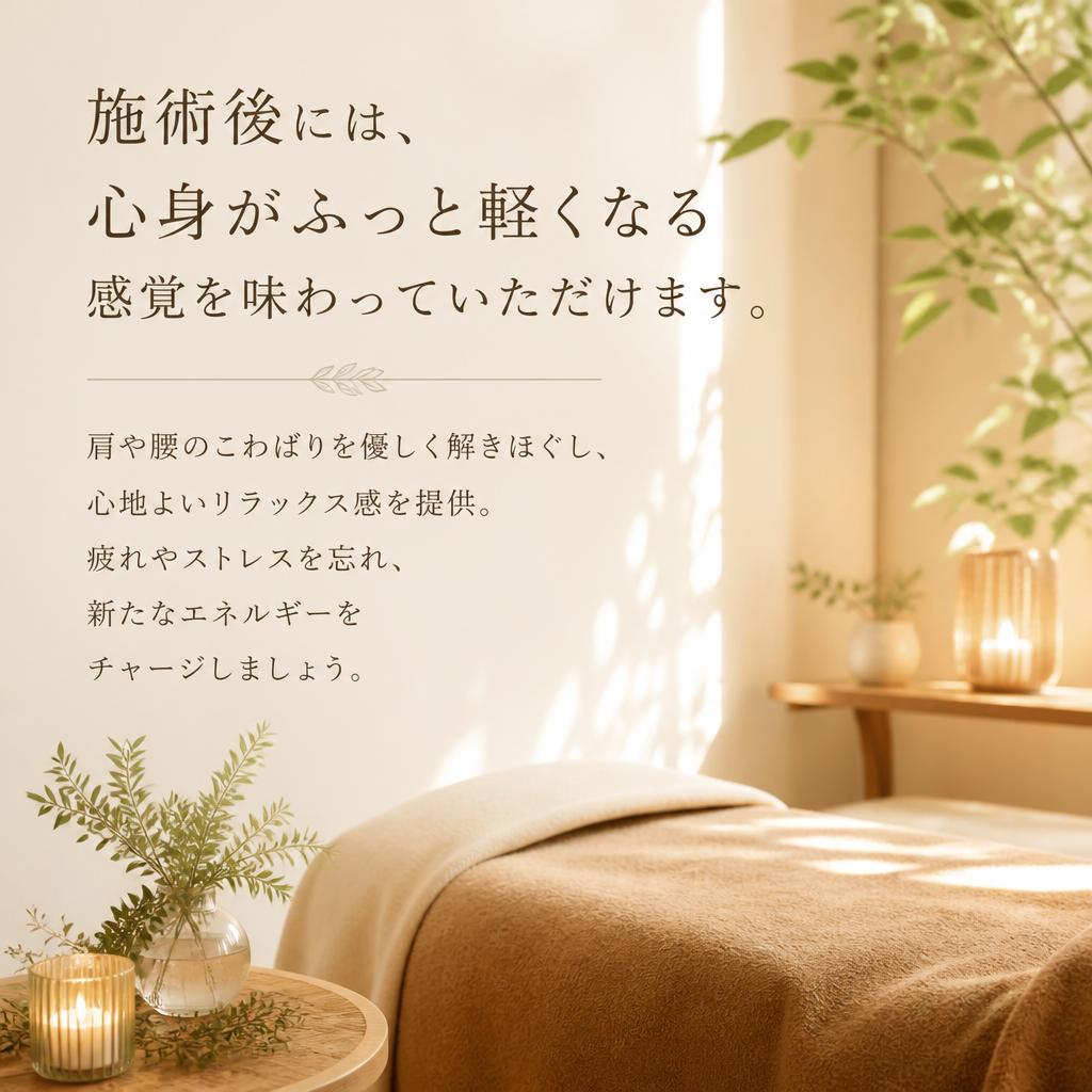 心身の軽快さを実感
