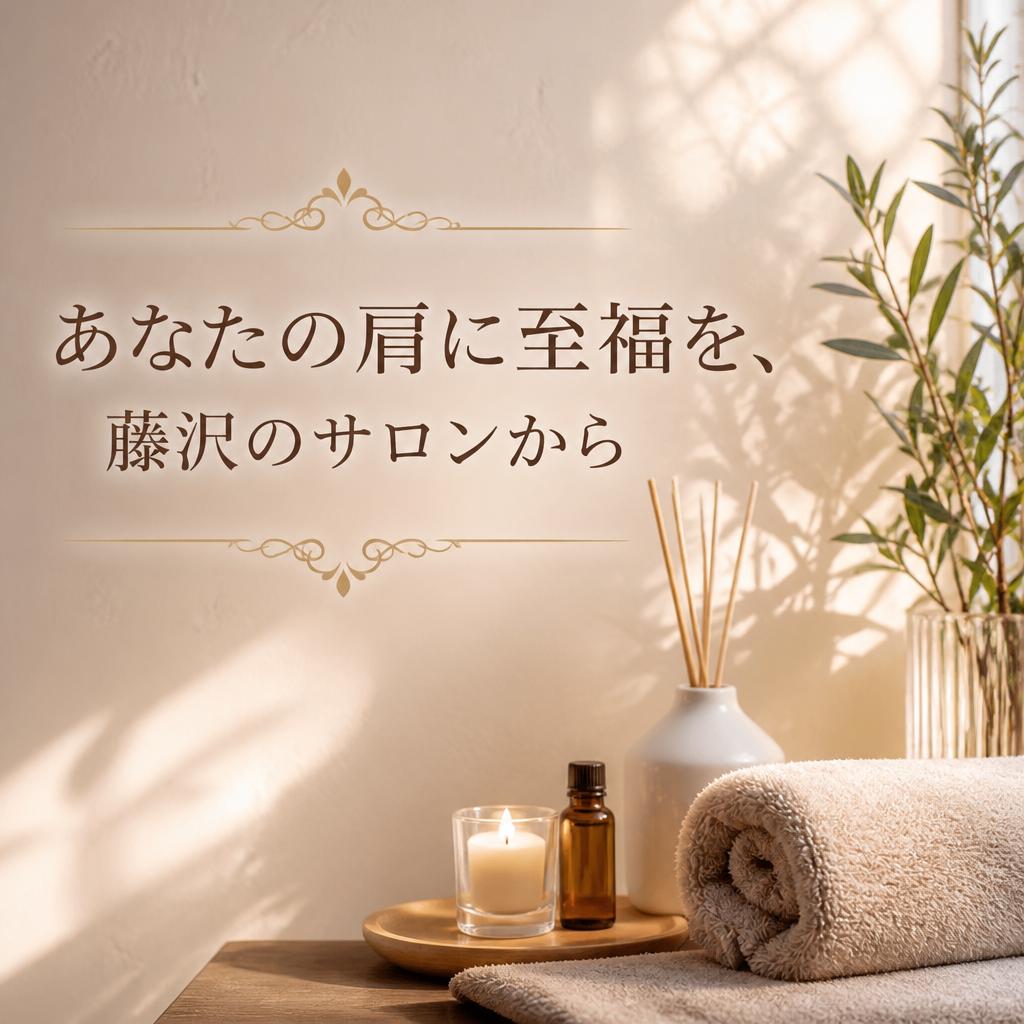 あなたの肩に至福を、藤沢のサロンから