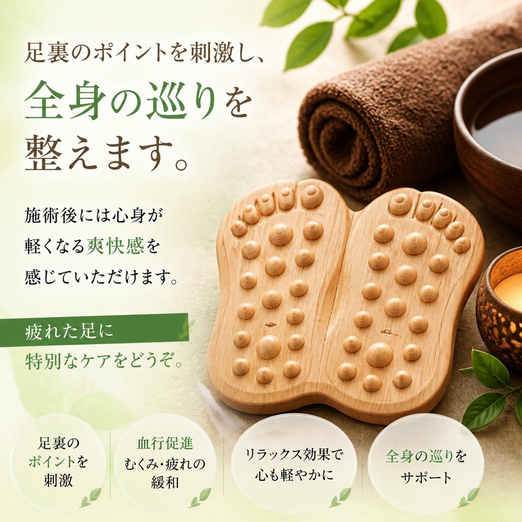 足つぼマッサージで心も体もリフレッシュ