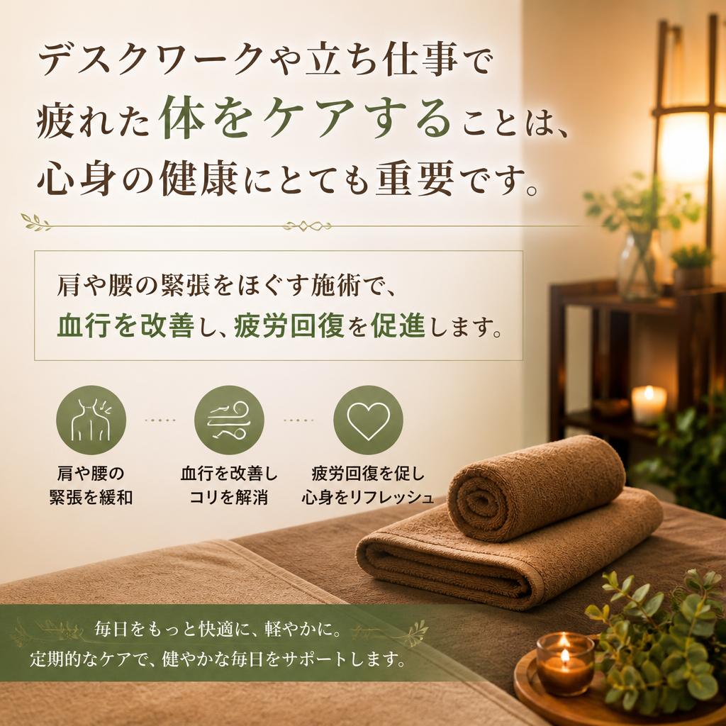 全身リラクゼーションの重要性