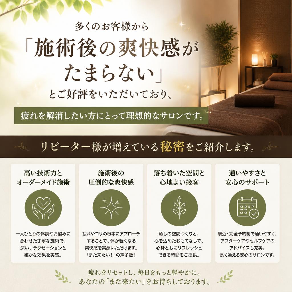 リピーターが増える理由