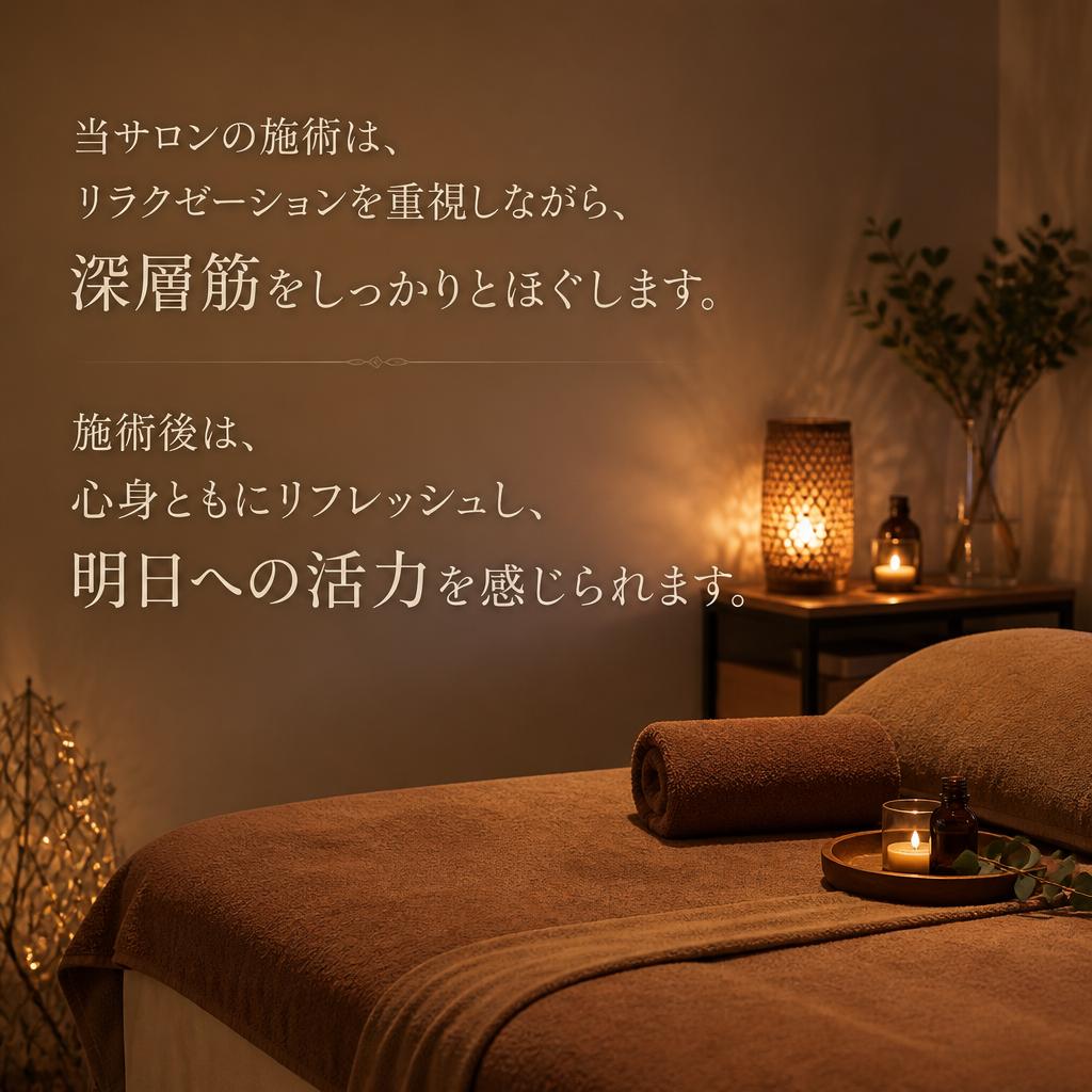 リラックス・リフレッシュの心地よい時間