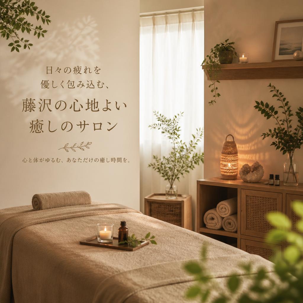 日々の疲れを優しく包み込む、藤沢の心地よい癒しのサロン