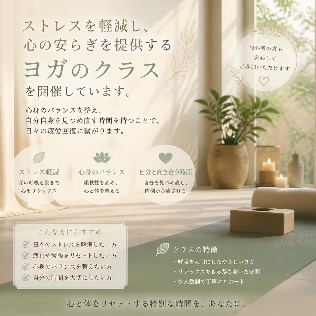 ヨガで心の安らぎを