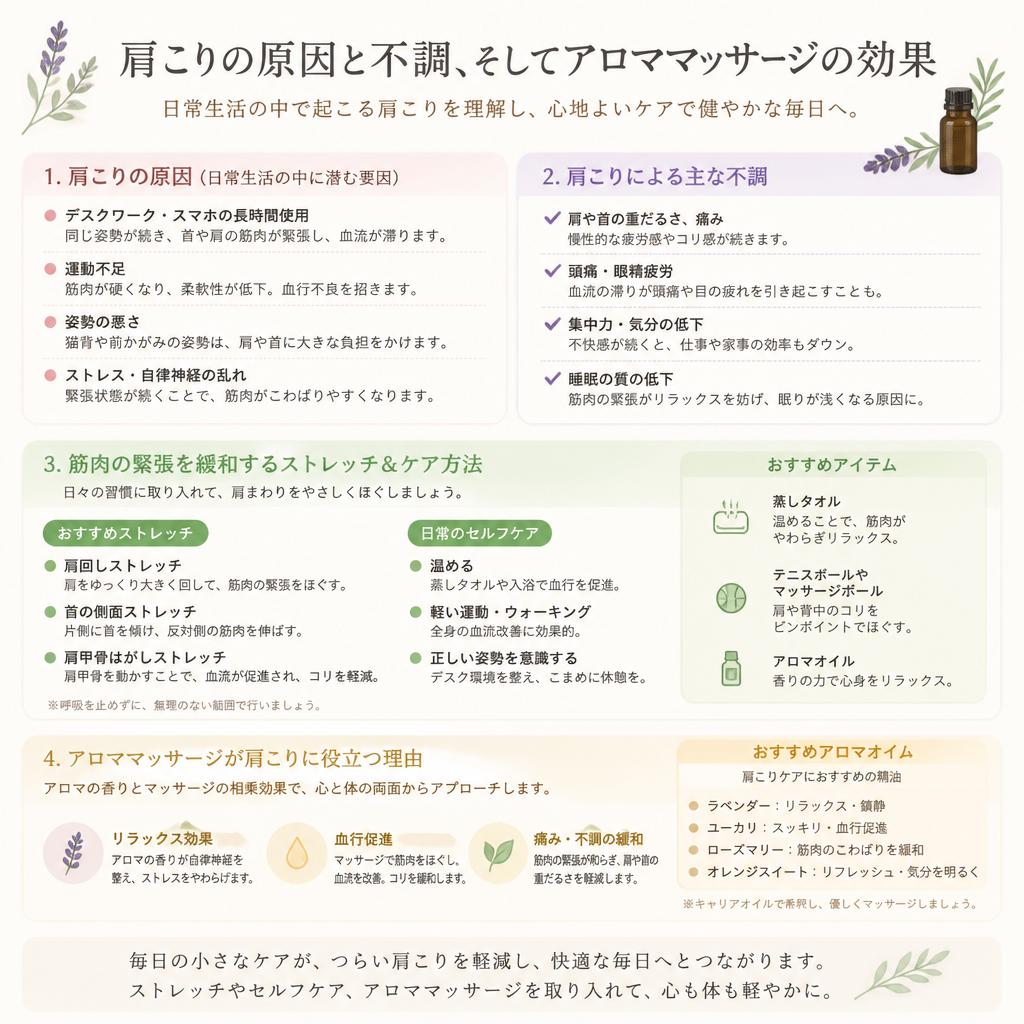 肩こりの原因と対策