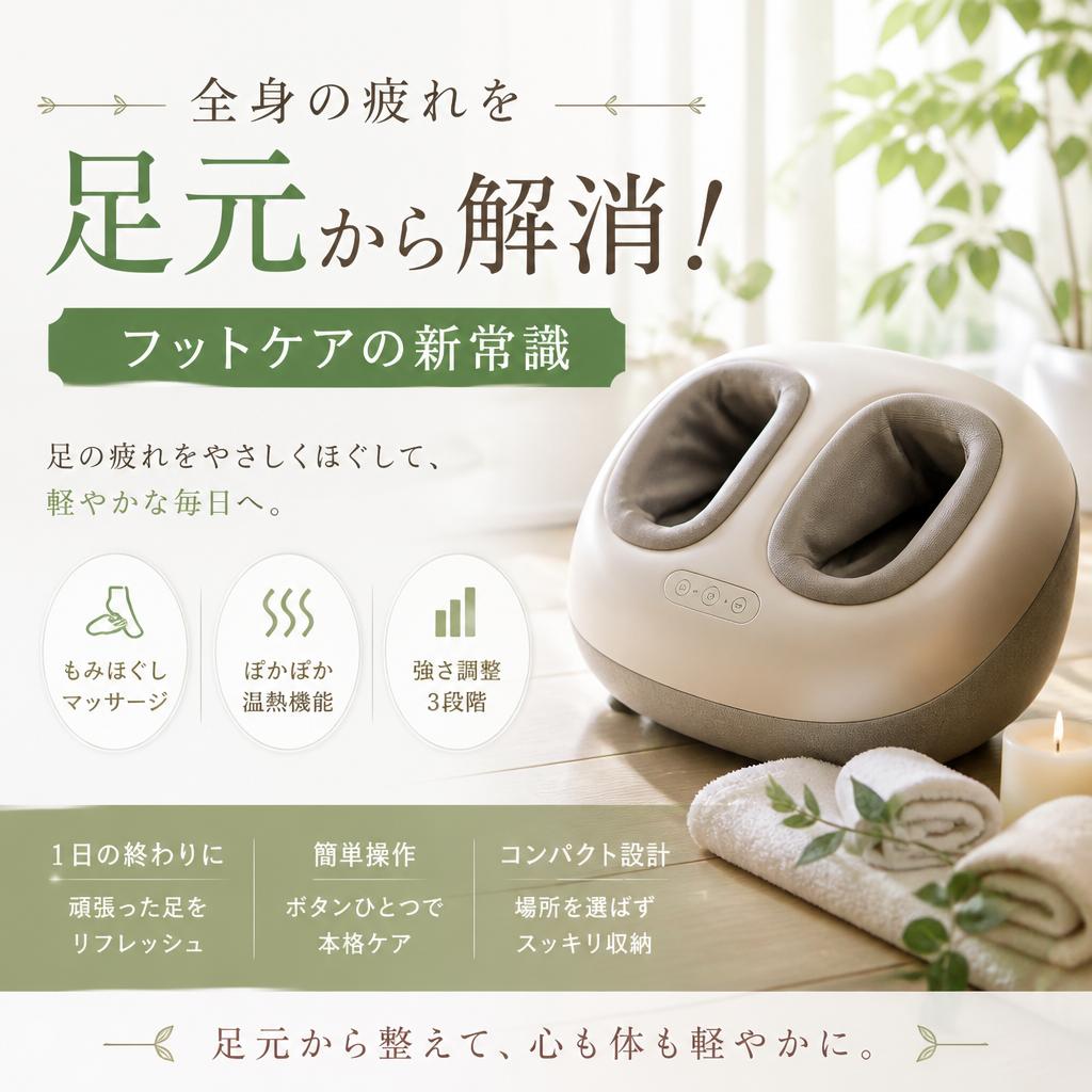 全身の疲れを足元から解消！フットケアの新常識