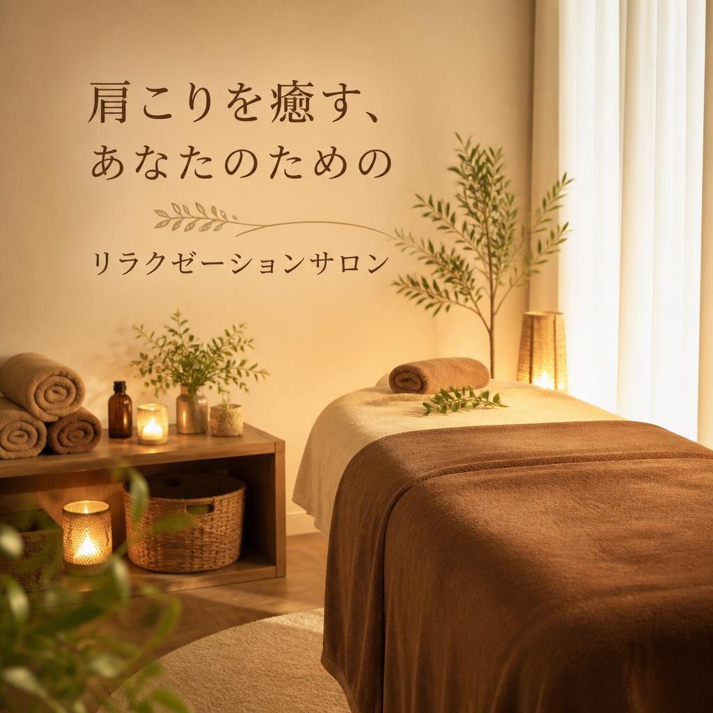 肩こりを癒す、あなたのためのリラクゼーションサロン