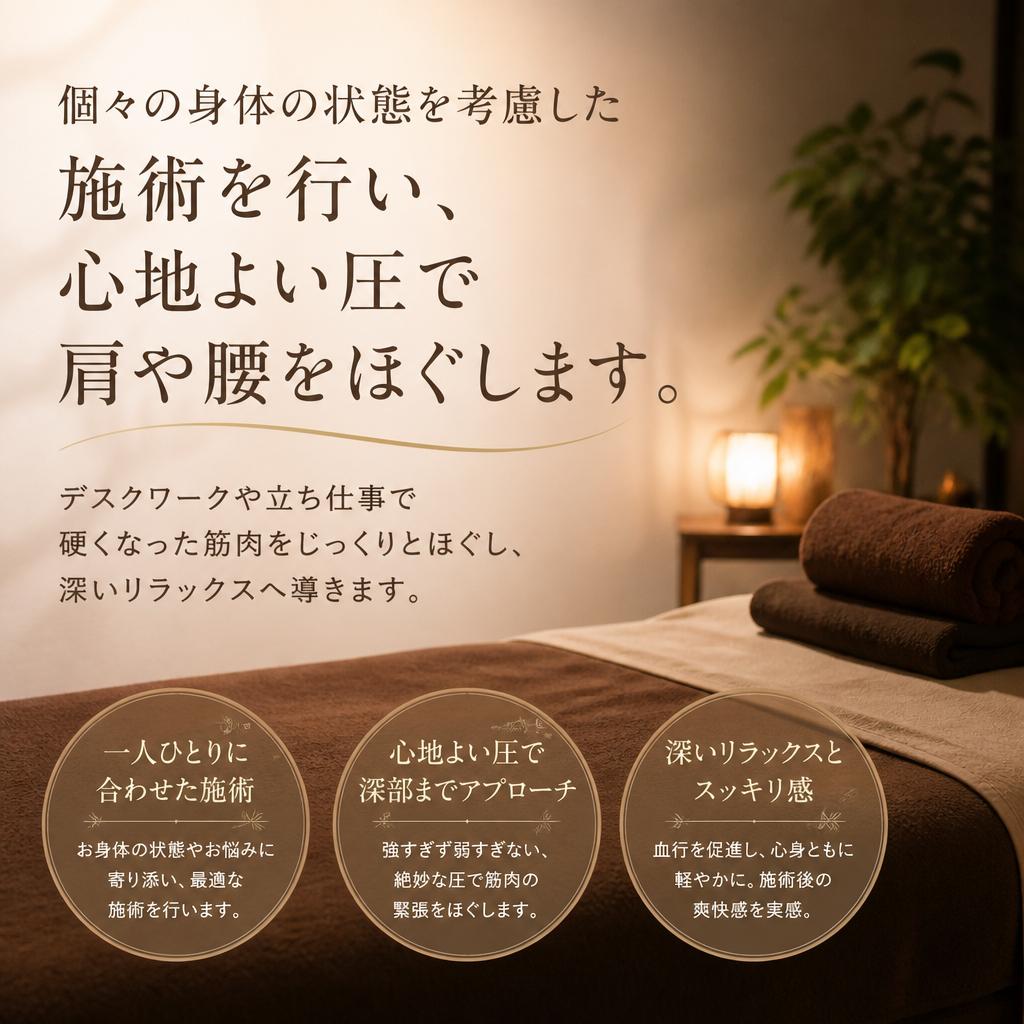 お客様に寄り添った施術